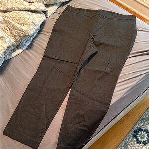 Hilary Radley Black and White Striped Pants